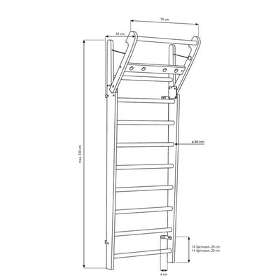 Nohrd Wall Bar - ASH (10 bar)