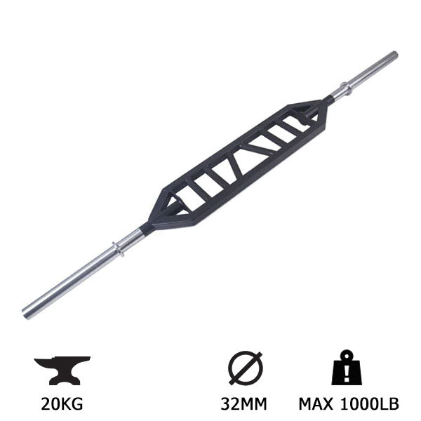 Black November Sale | PRO Olympic Swiss Bar (2100mm - Rackable - Black/Silver - Hard Chrome Sleeves)