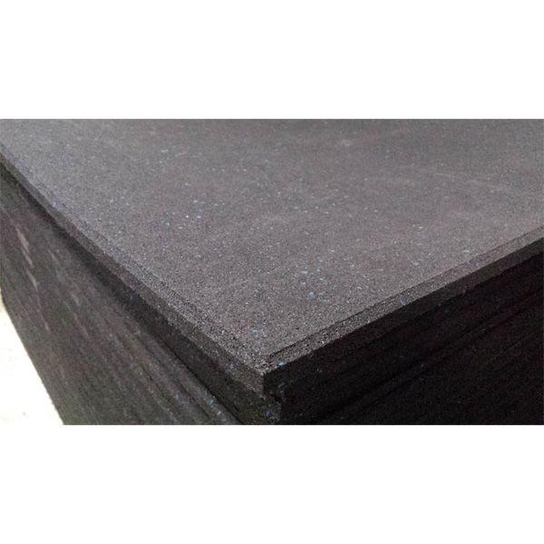 100 x 15mm Classic Rubber Gym Flooring Black