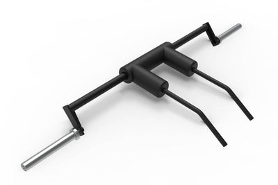 Pre Order - Expected Late May | PRO Olympic Safety Squat Bar (Black/Silver - Hard Chrome Sleeves - Bearings)